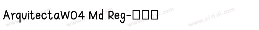 ArquitectaW04 Md Reg字体转换